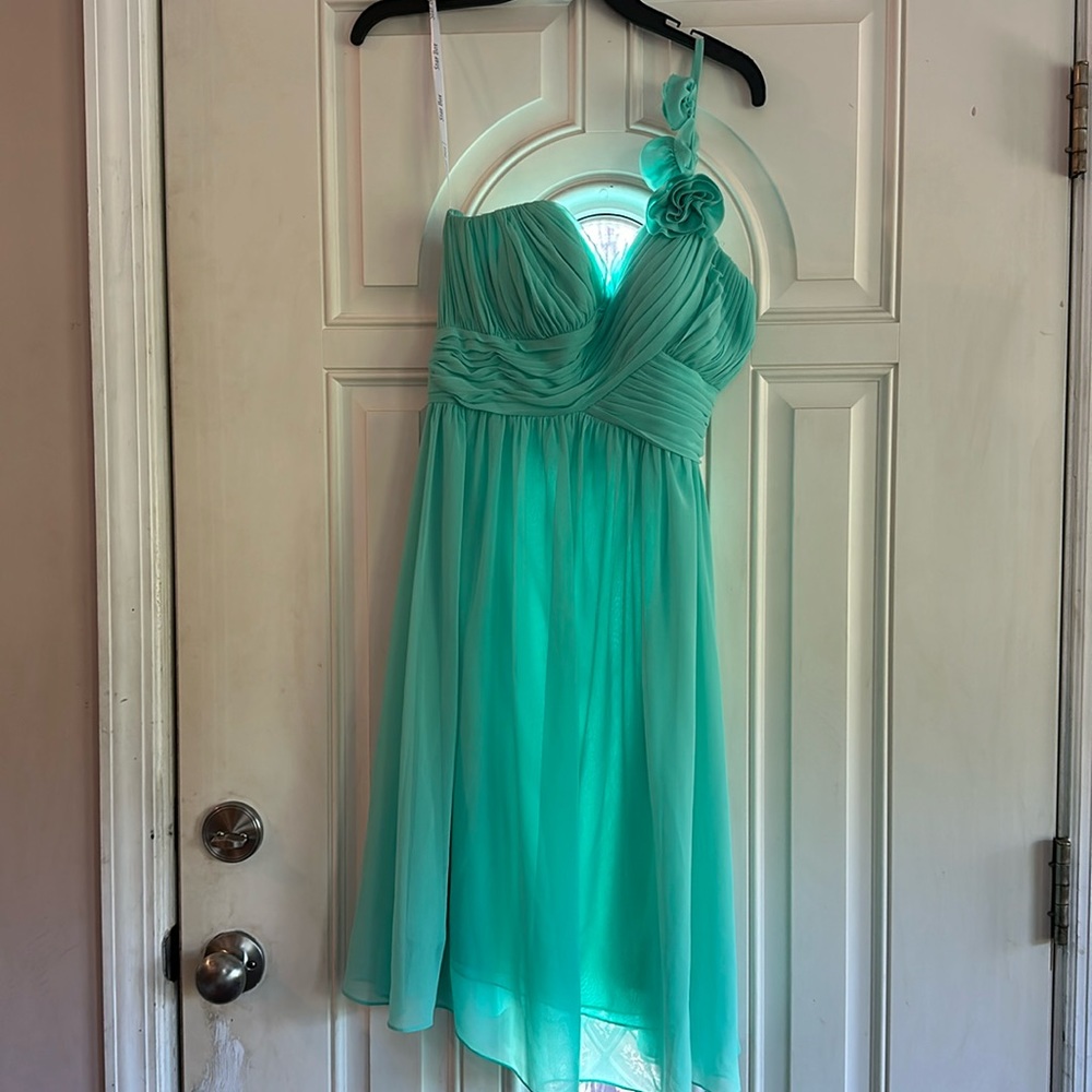 Mint green dress